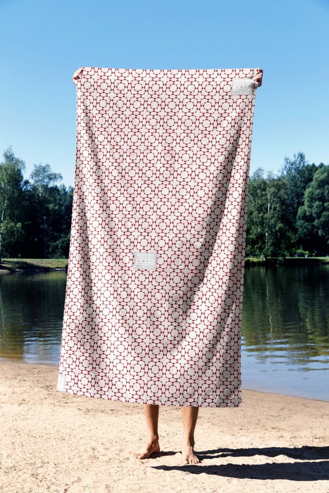Mijölnir Toalla de Playa Red Muscle 70 Multicolor 70 x 130 cm Microfilamento 70% Poliéster 30% Poliamida